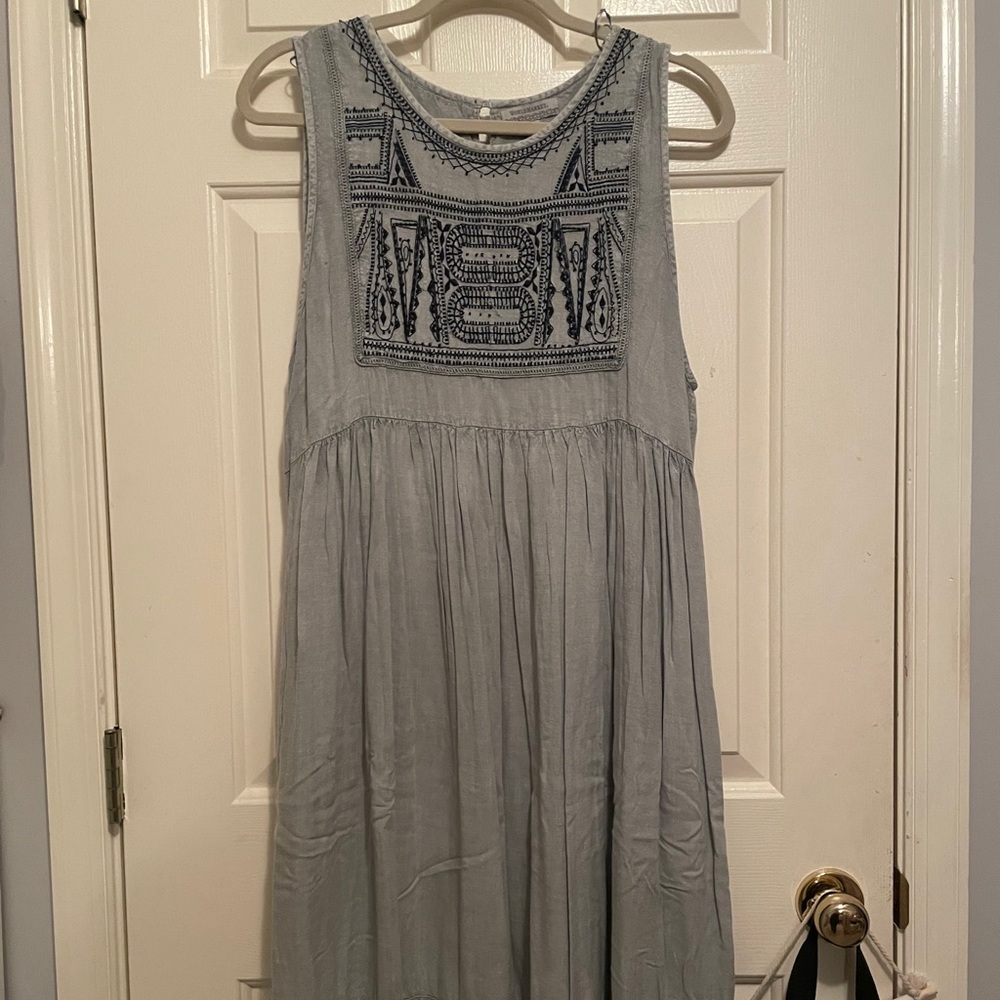World Market Embroidered Swing Dress S/M